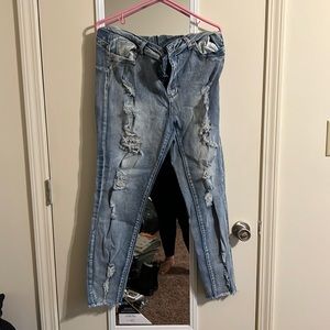 Ripped Skinny Jeans Size 16